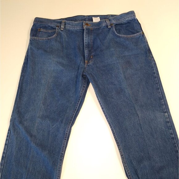 Key Heavy Duty Work Jeans 4874-43 Men's W42 L32 100% Cotton Cuffs Are Custom Cut - Picture 2 of 8